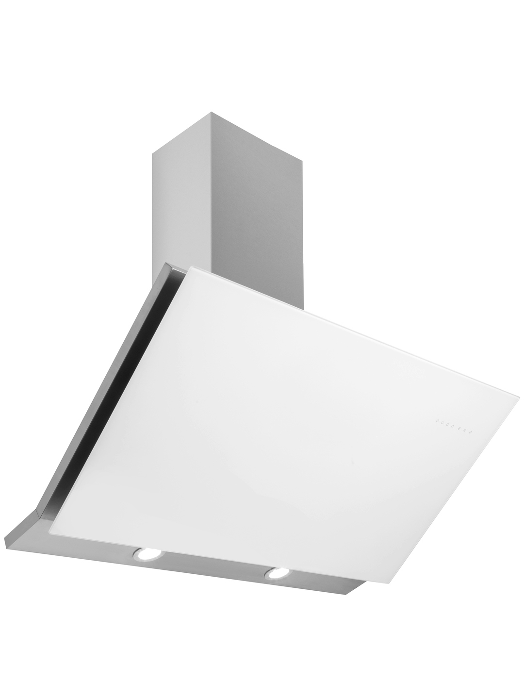 angled glass cooker hood 90cm
