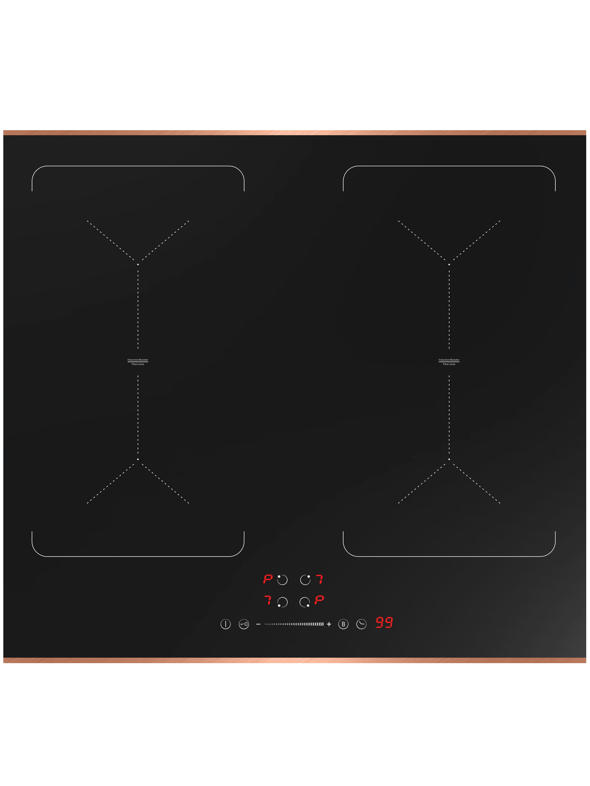 Innocenti ART29220 60cm Hybrid Flex Zone Induction Hob Copper