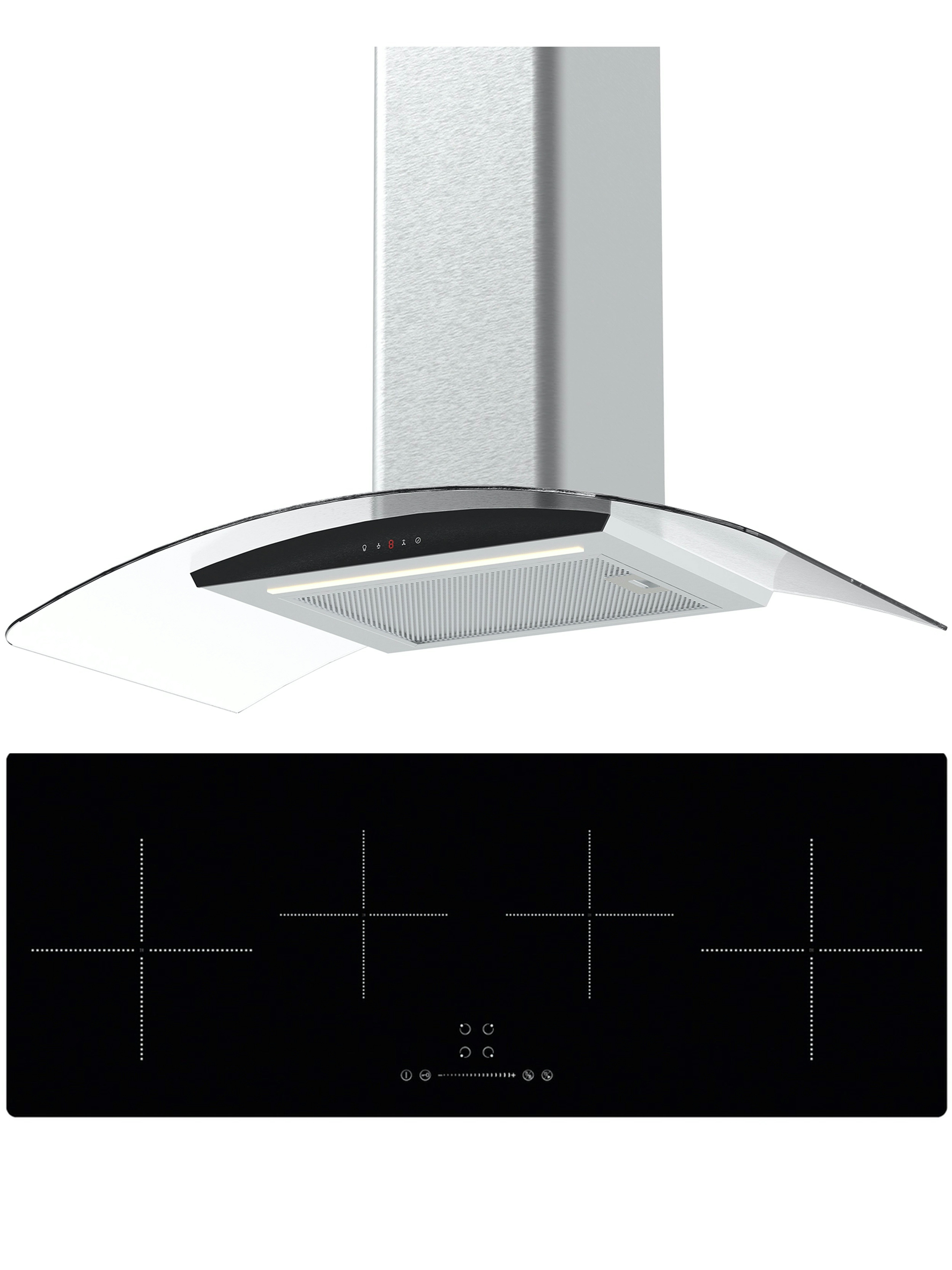 Innocenti Smart SHPK7 Home 90cm Slim Induction Hob & Cooker Hood Pack